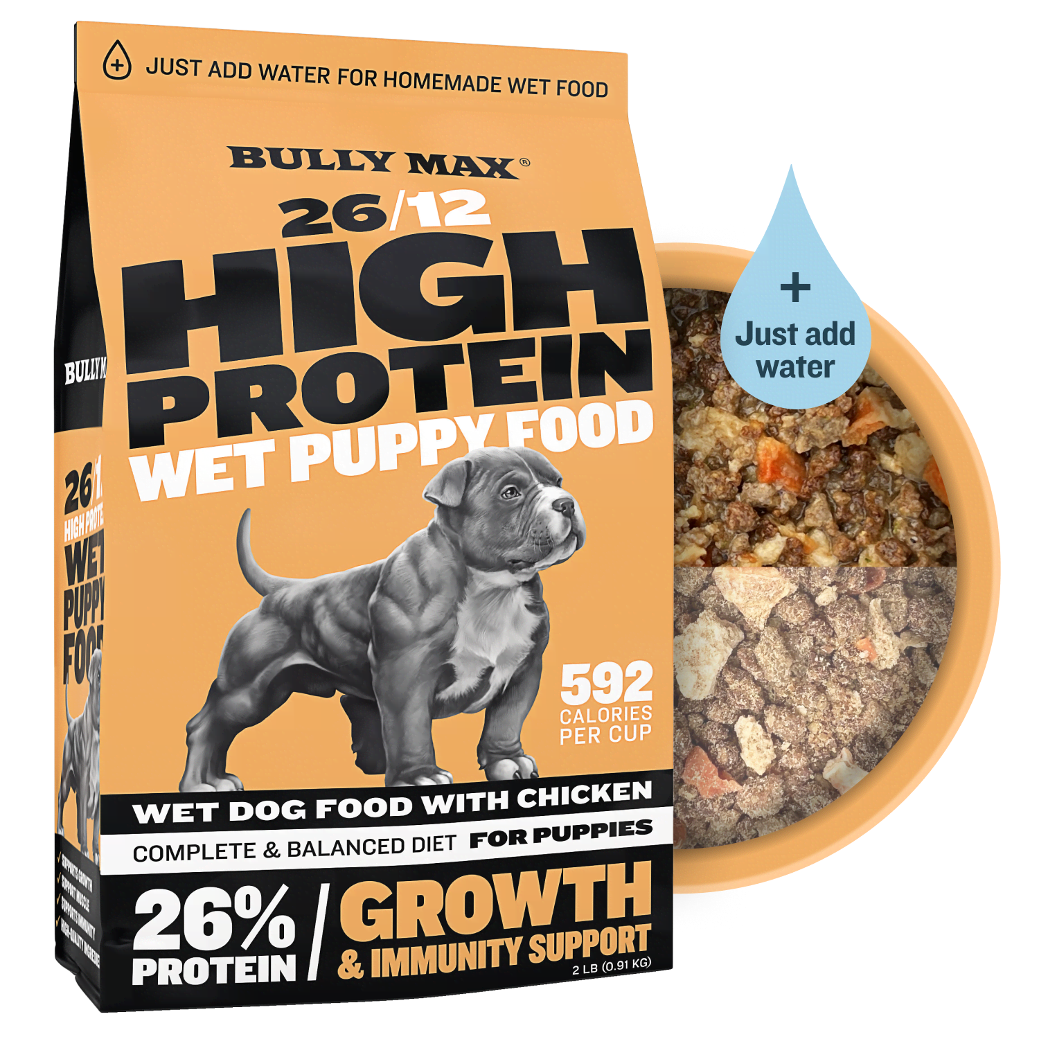 Bully Max 26/12 High Protein Chicken Wet Puppy Food