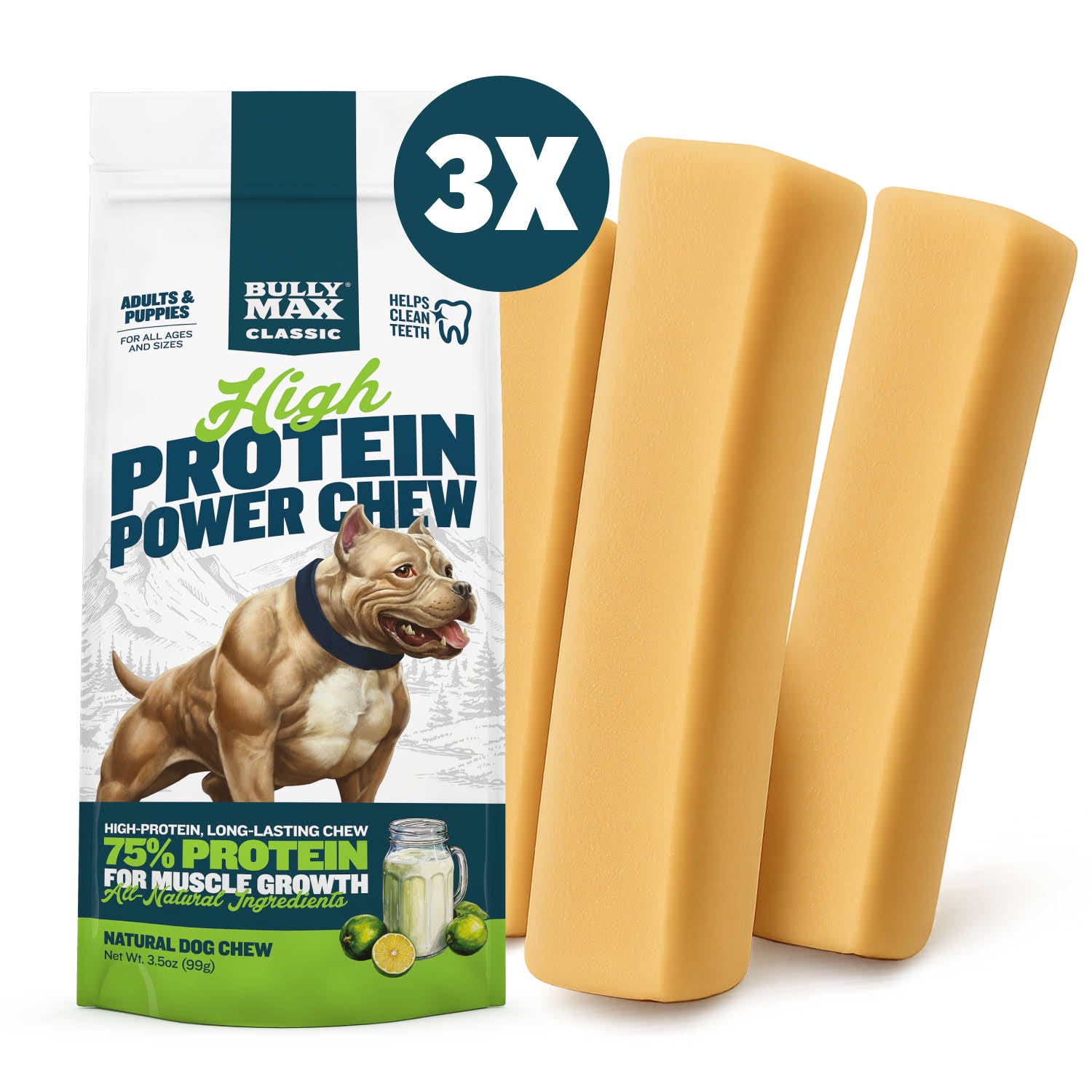 Dog Food Bully Max Tablets Dog Food Bully Max Soft Chews Bully Max Tablets Bully Max High Protein Puppy  Food Bag