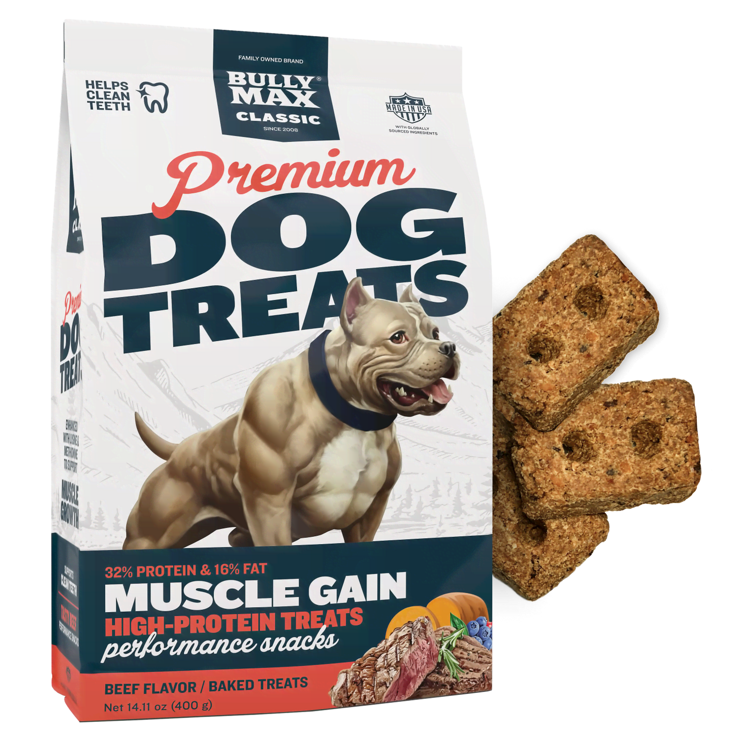 🎁 Bully Max Classic Premium High-Protein Beef Dog Treats (100% off)