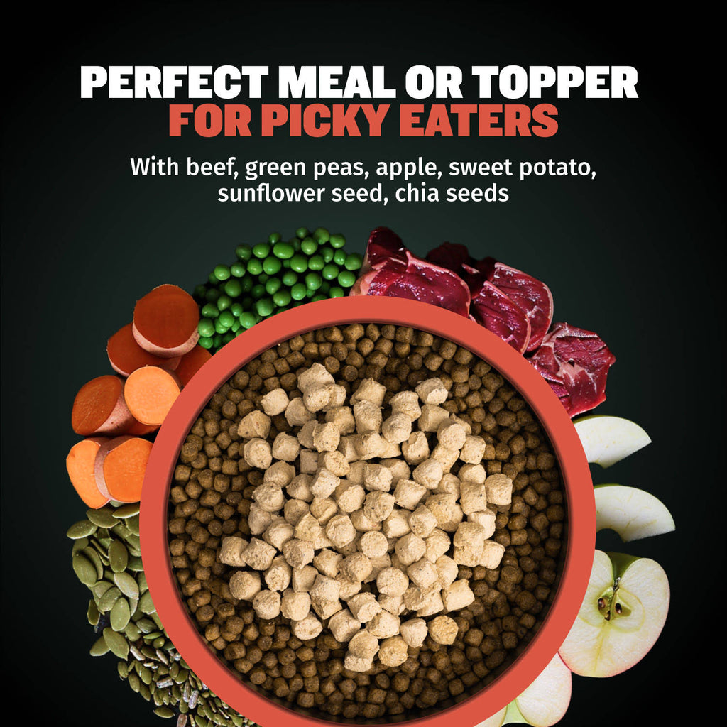 Bully Max Freeze-Dried Raw Dog Food Toppers Beef Flavor - Bully Max