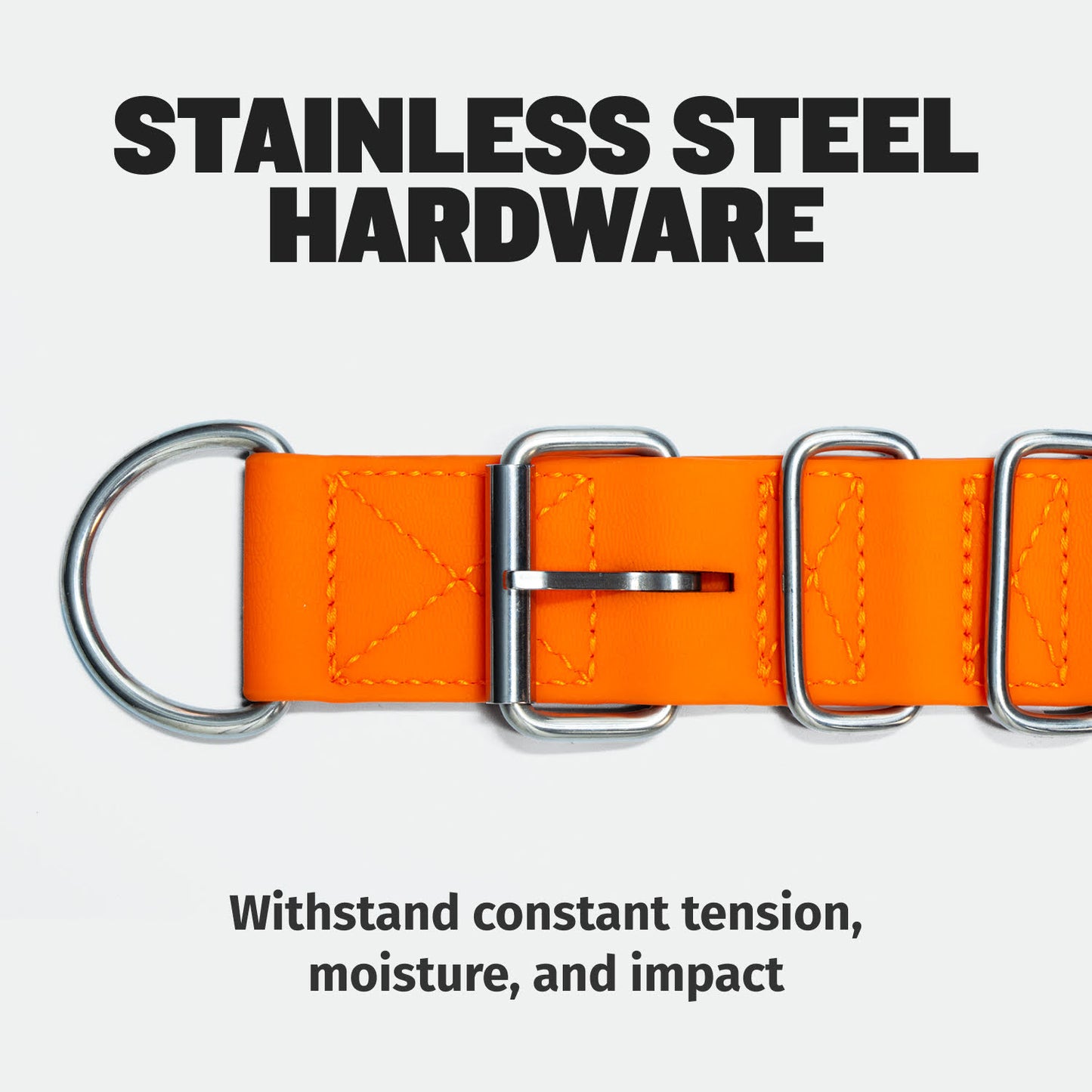 Extra Heavy Duty Dog Collar (Orange)