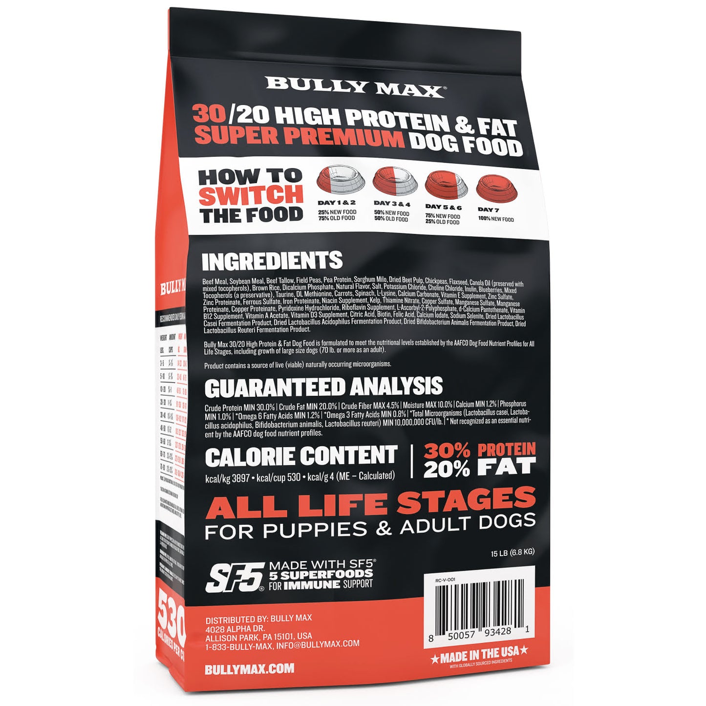 Bully Max 30/20 High Protein Beef Dog Food