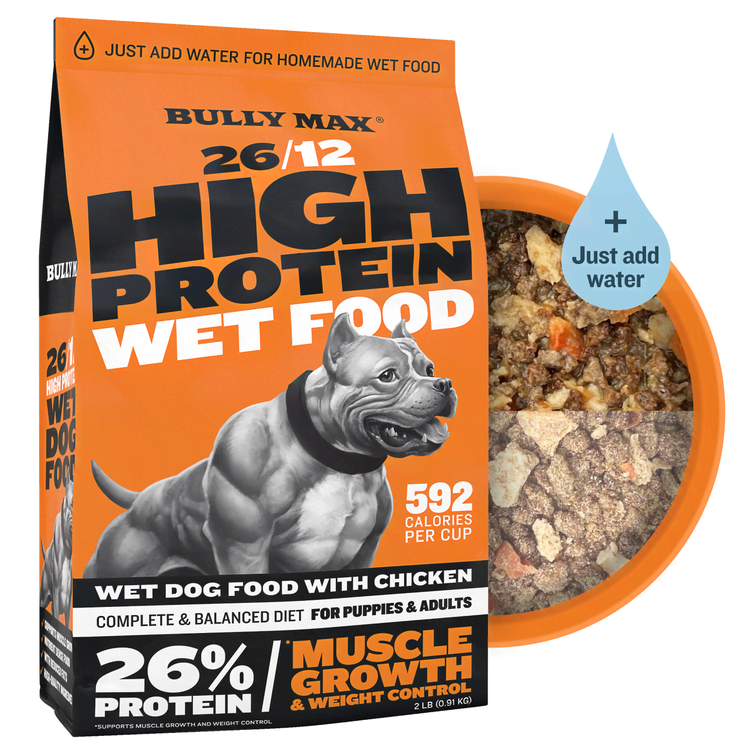 Bully Max 26/12 High Protein Chicken Wet Dog Food