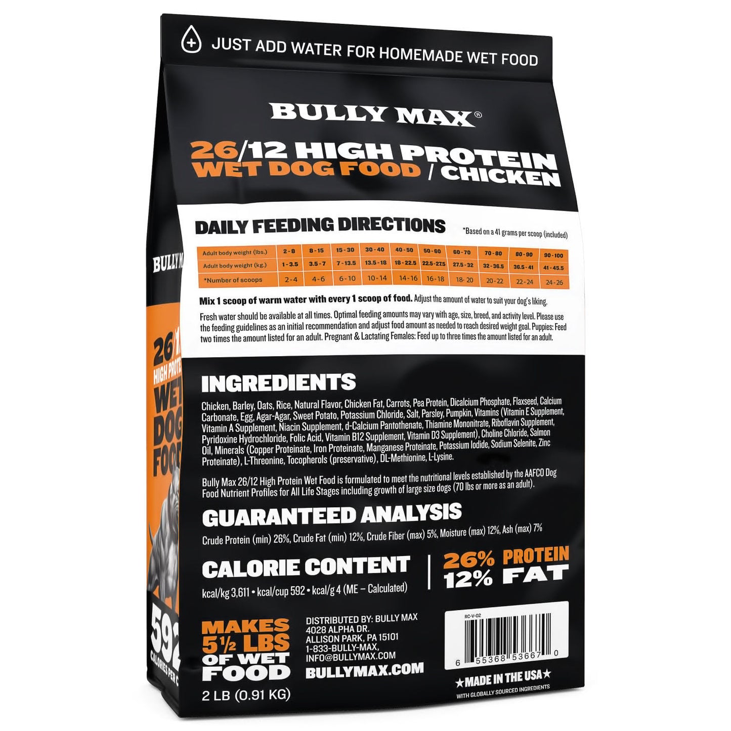 Bully Max 26/12 High Protein Wet Dog Food