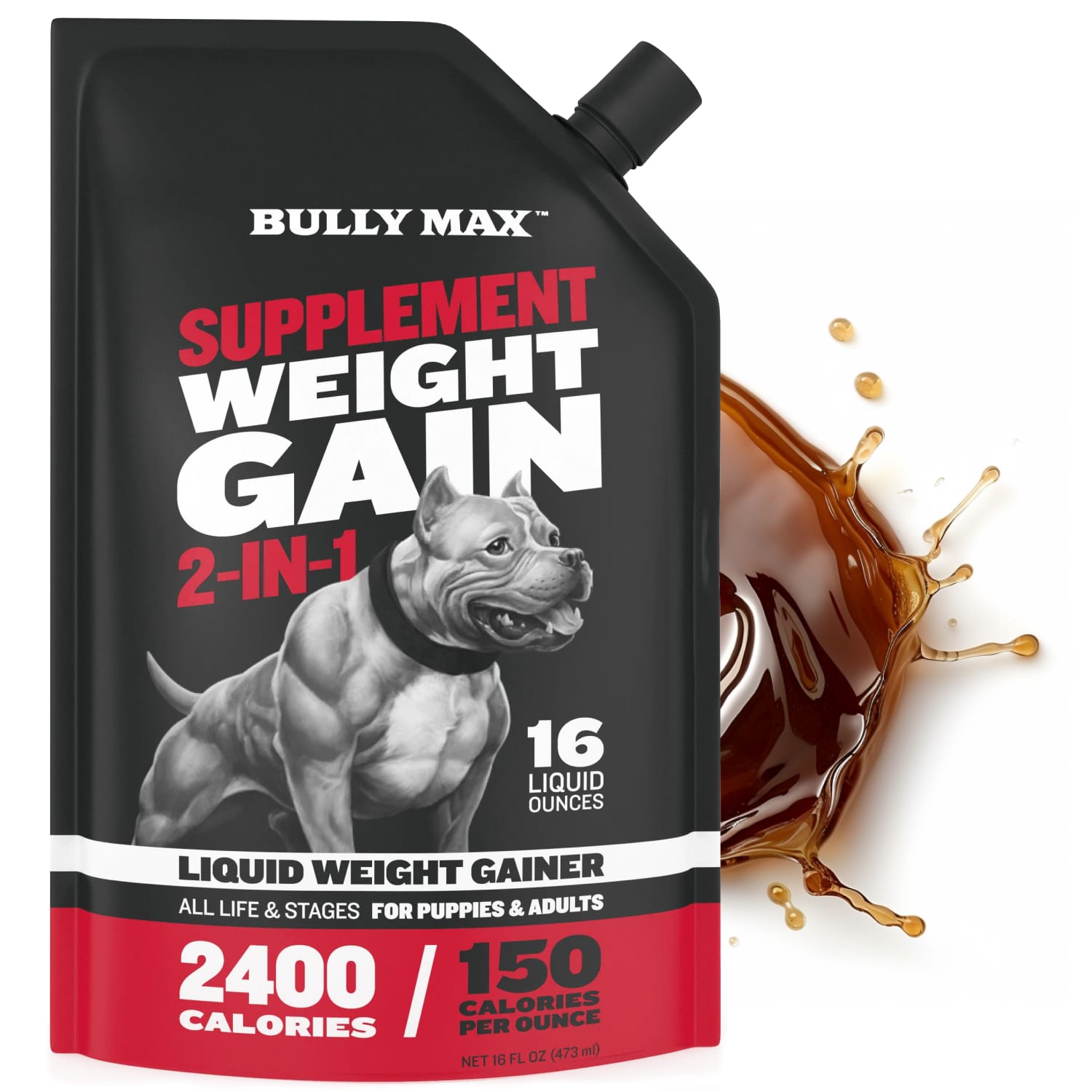 Weight Gainer for Dogs Bully Max Liquid Weight Gainer Supplement
