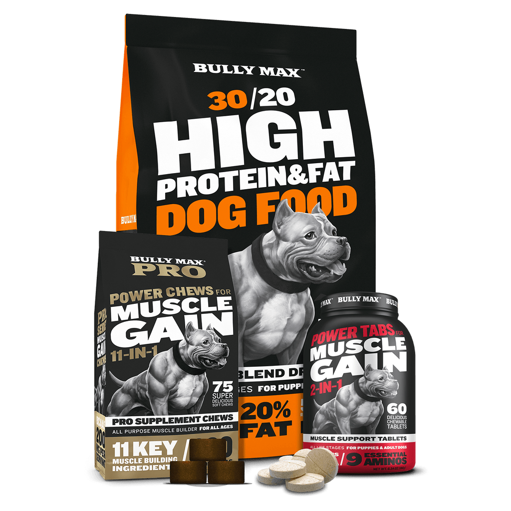 Bully Max Dog Food and Supplement Combo Pack Supplement stack for