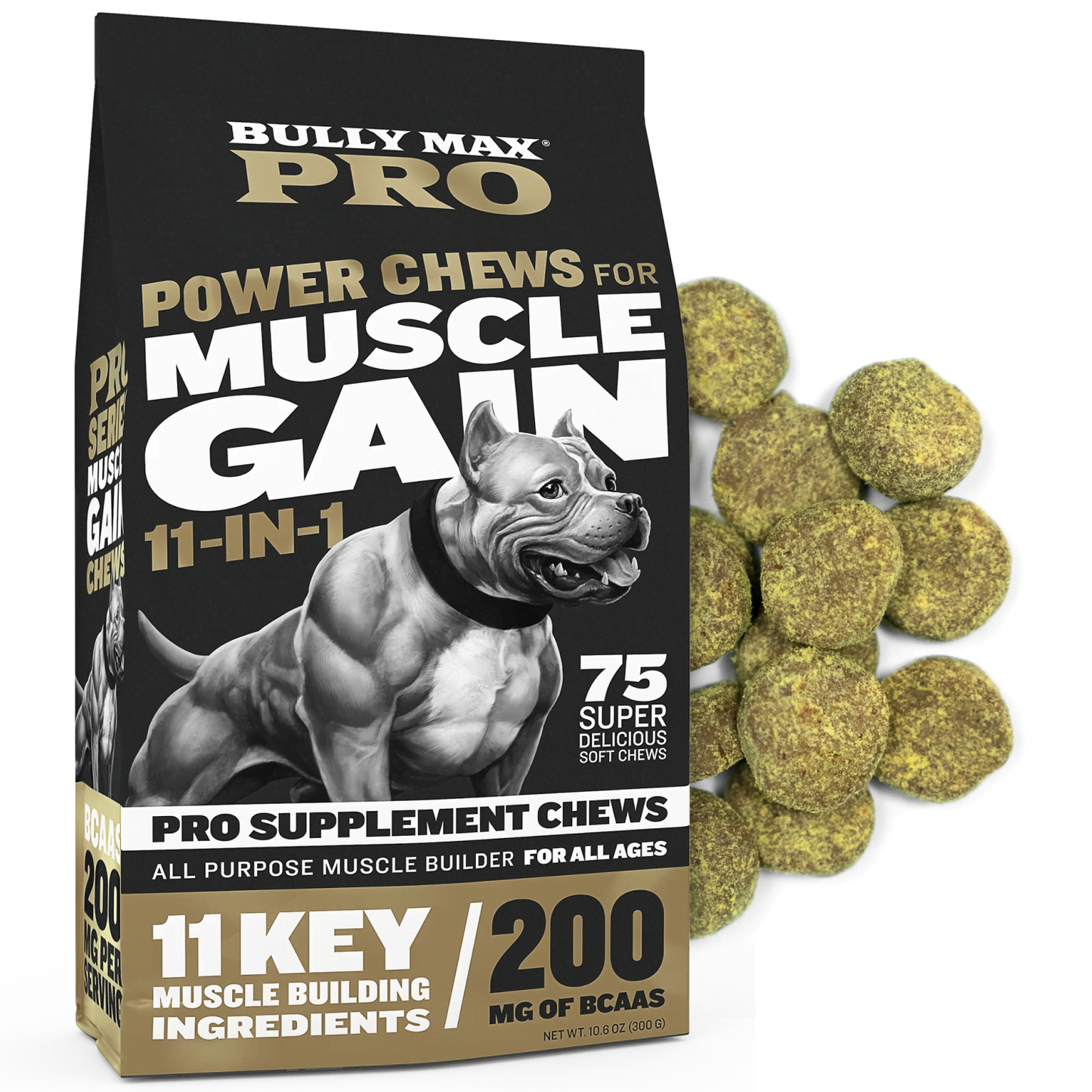 Bully Max Pro Series Power Chews for Muscle Gain