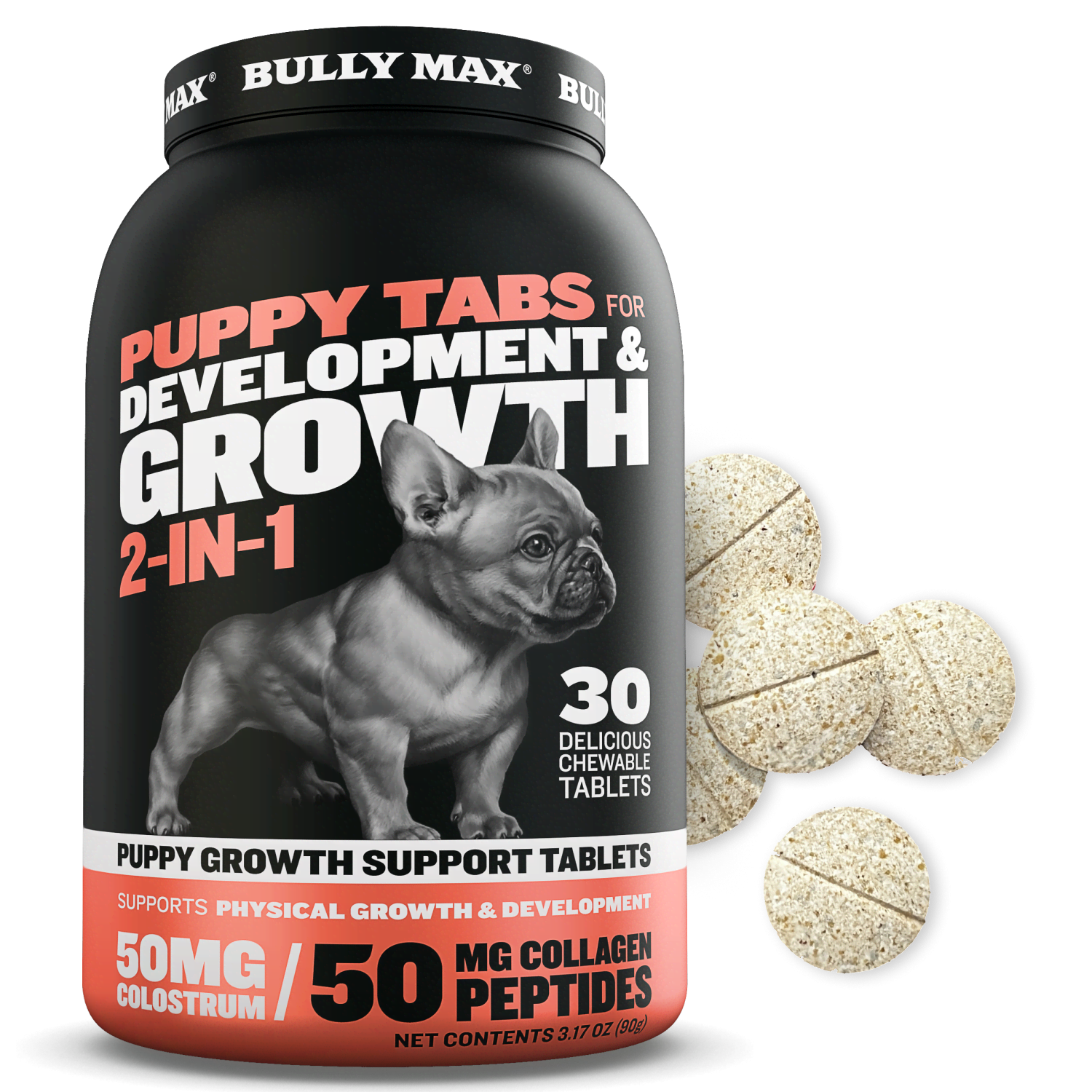 Puppy Tabs for Development Growth Bully Max