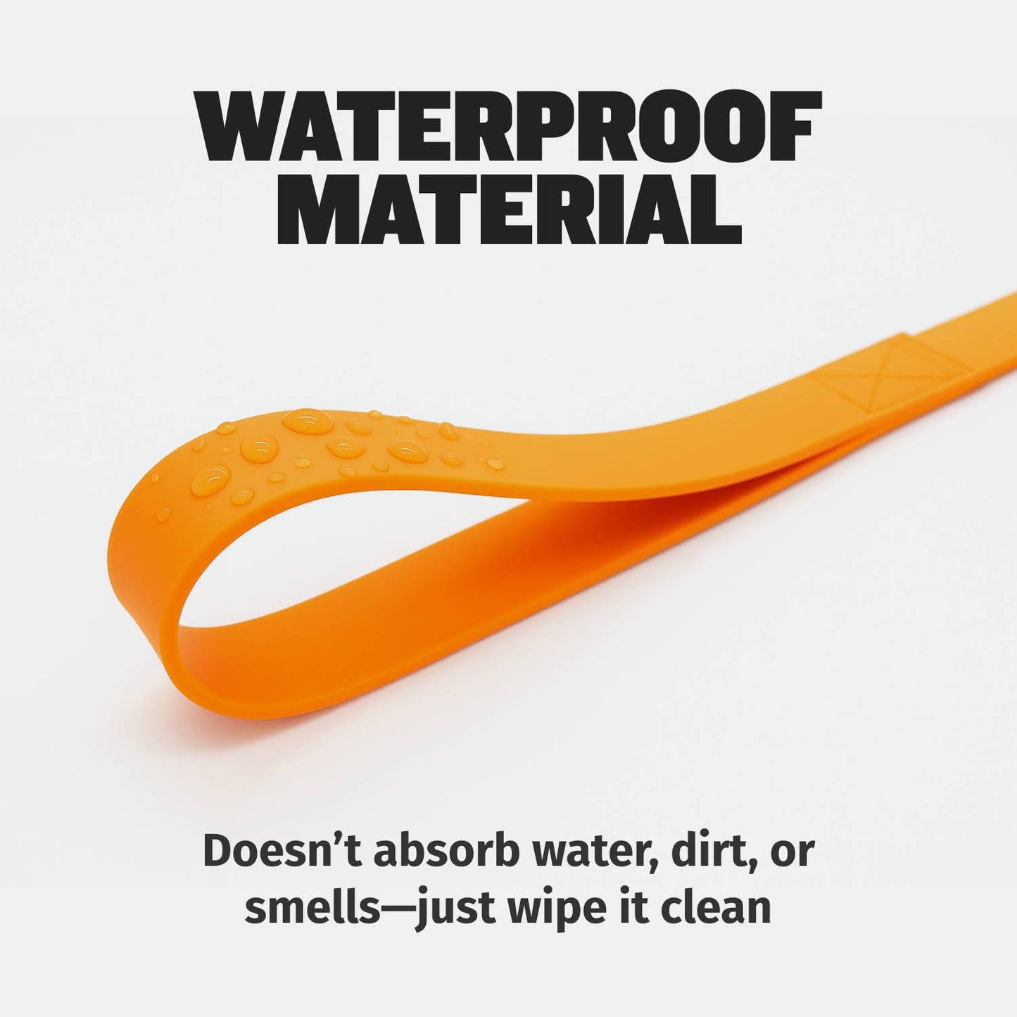 Waterproof Short Dog Leash (Orange)