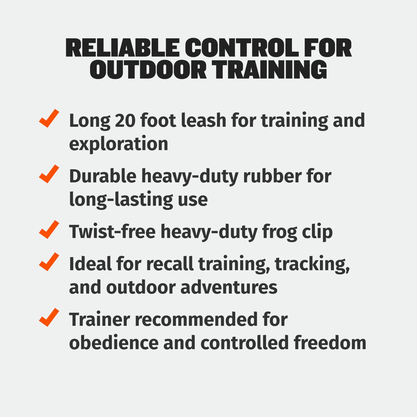 Waterproof Dog Training Leash (Long Line)