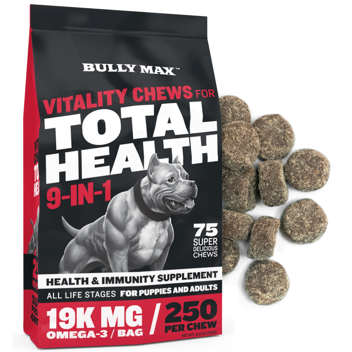 Bully Max Vitality Chews for Immunity & Health