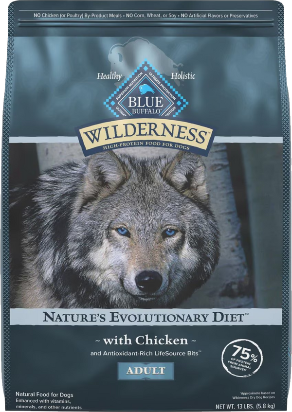Blue Buffalo Wilderness Adult Dry Dog Food bag