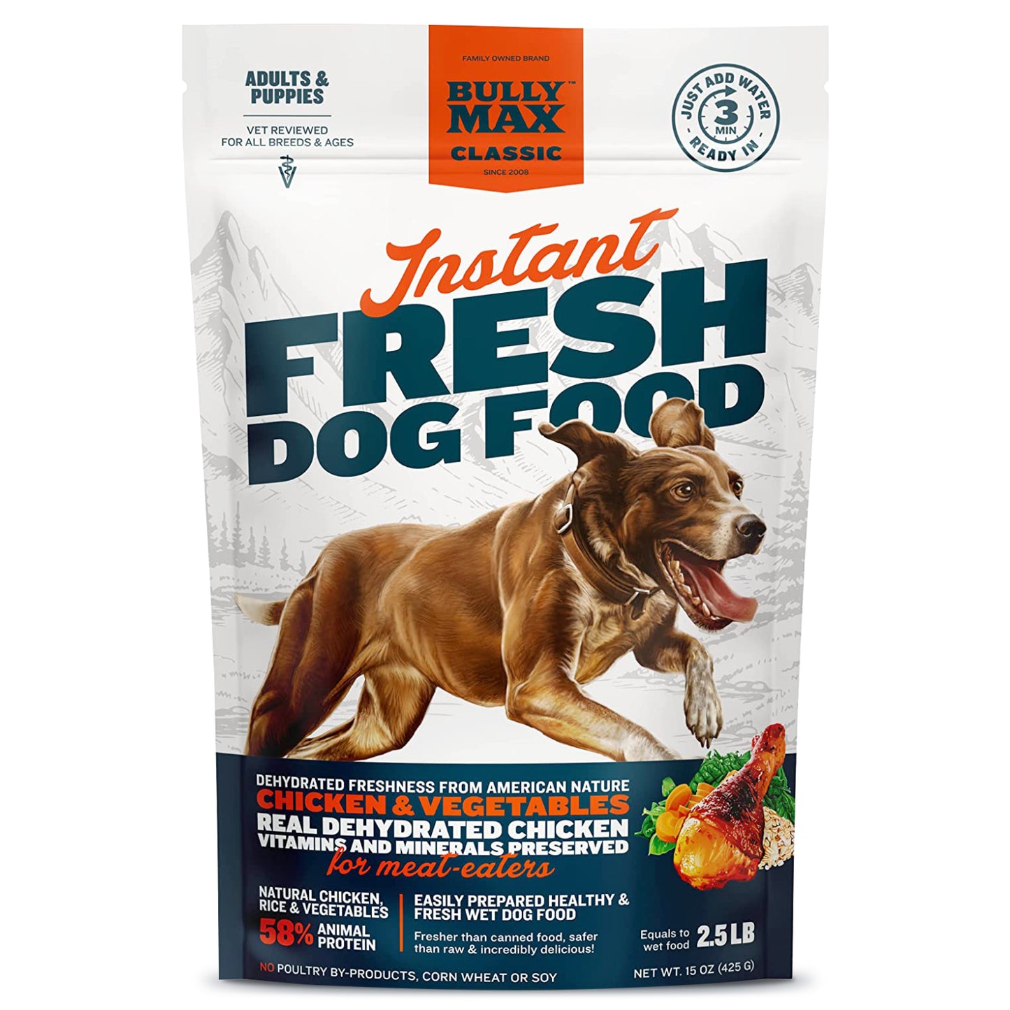 Bully Max Classic Instant Fresh Dog Food