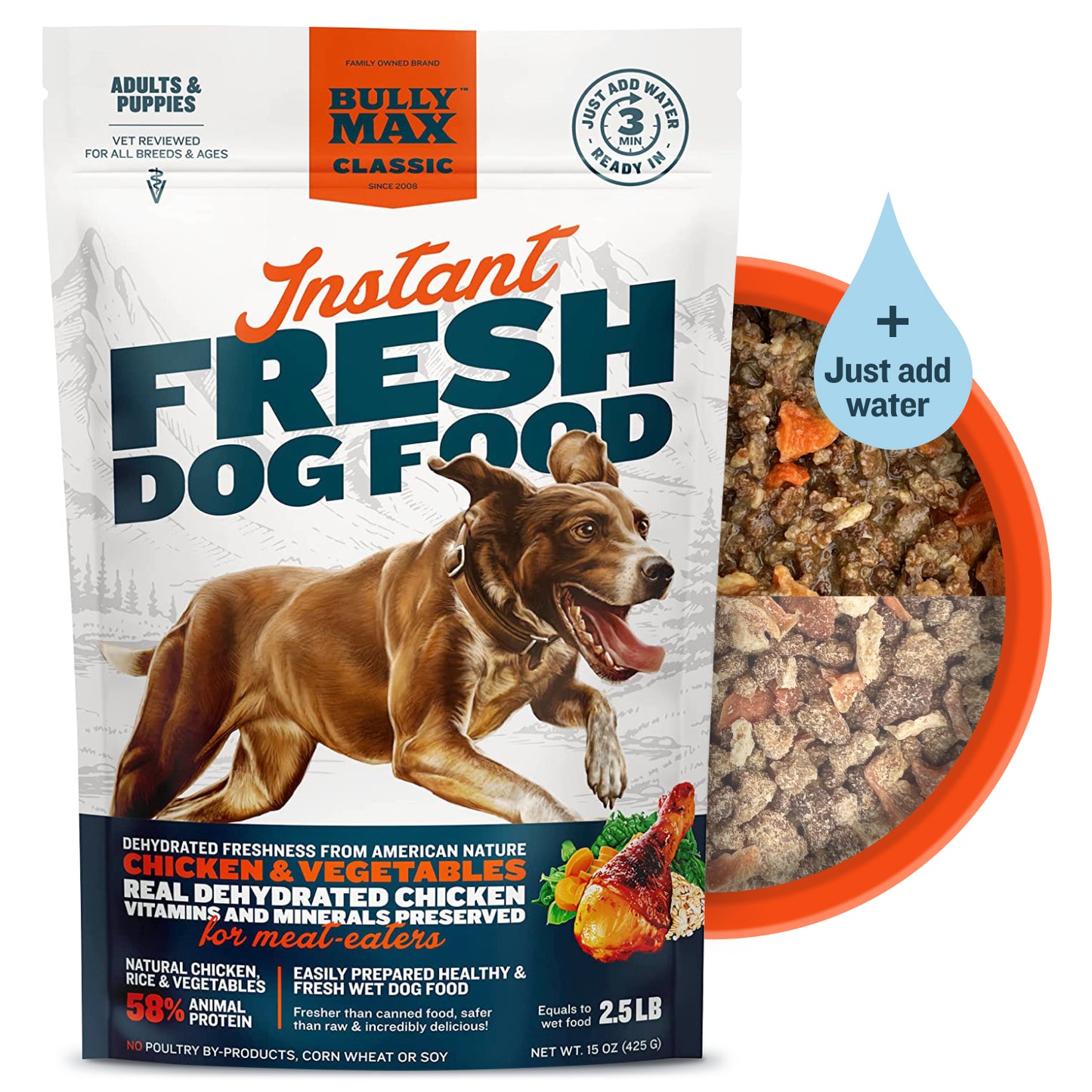 Bully Max Classic Instant Fresh Dog Food