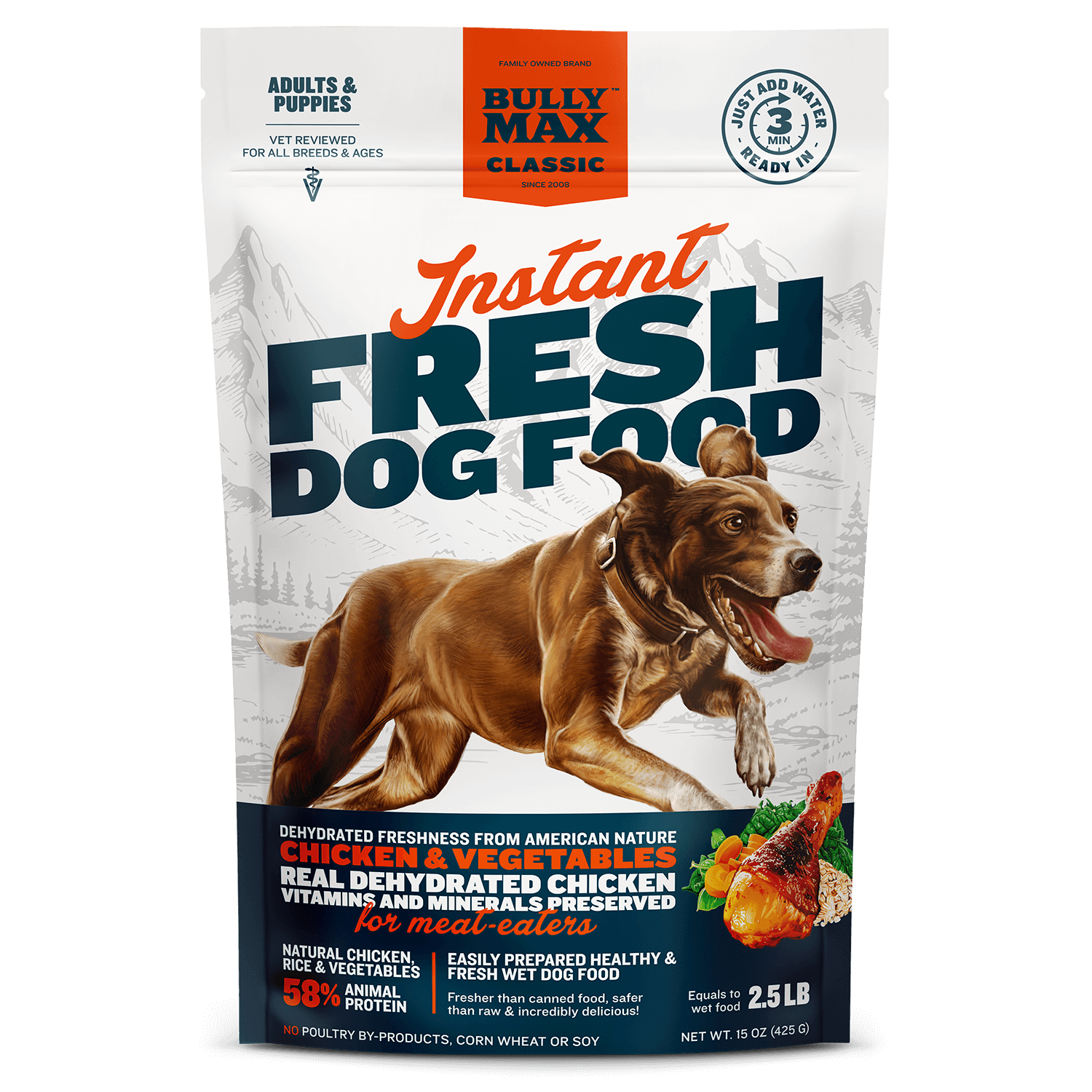 Bully Max Classic Instant Fresh Dog Food