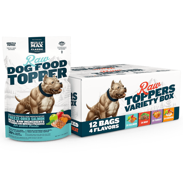 Bully Max Freeze-Dried Raw Topper 12ct Variety Pack Box