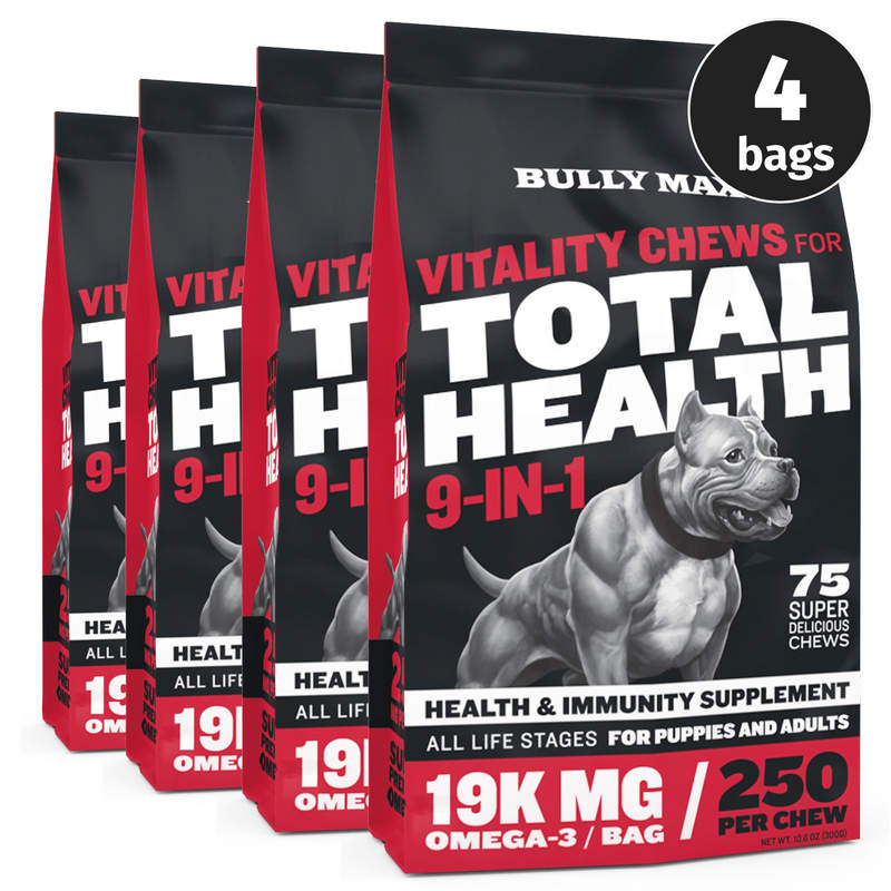 Bully Max Vitality Chews for Allergies, Joints, & Daily Vitamins